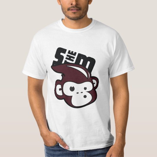 Soms de Aandrijfswaarde van de Mannen van Monkey T T-shirt (Voorkant)