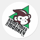 Soms de aap Sticker (Voorkant)