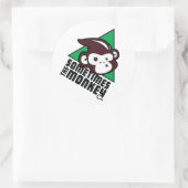 Soms de aap Sticker (Tas)