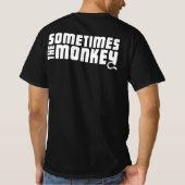 Soms de Duistere T-shirt van de Mannen van de aap (Achterkant)