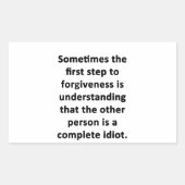 Soms de Eerste Stap Rechthoekige Sticker (Voorkant)