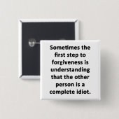 Soms de Eerste Stap Vierkante Button 5,1 Cm (Voorkant /achterkant)