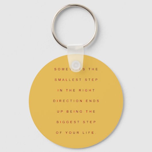 SOMS DE KLEINSTE STAP IN DE JUISTE RICHTING SLEUTELHANGER (Voorkant)