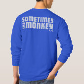 Soms de lange T-shirt van de aap Mannen (Achterkant)