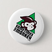 Soms de Monkey Pin Button (Voorkant)