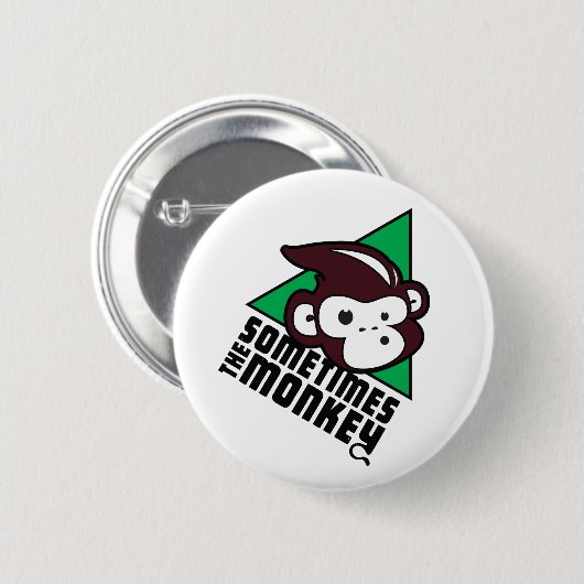Soms de Monkey Pin Button (Voorkant /achterkant)