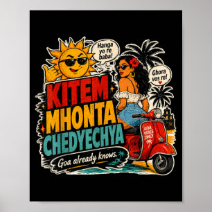 Soms denk ik aan Goa Vibes Poster