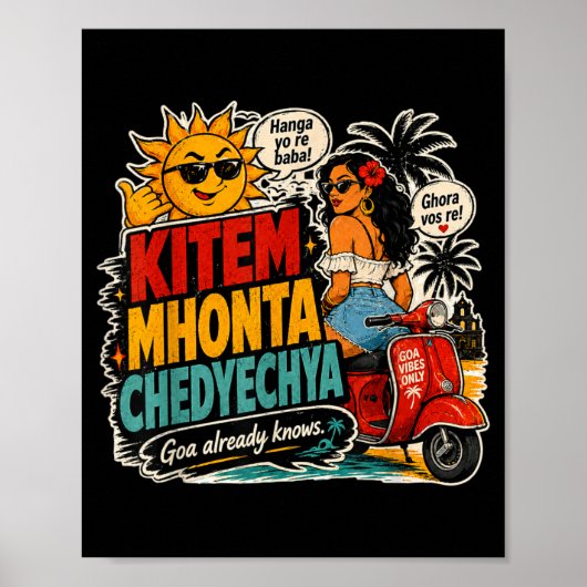 Soms denk ik aan Goa Vibes Poster (Voorkant)