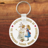 SOMS DENK IK DAT ER ZES ONMOGELIJKE DINGEN VÓÓR ZI SLEUTELHANGER (Voorkant)