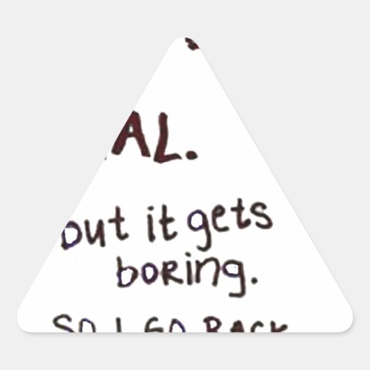 Soms doe ik alsof ik normaal ben. sticker (Voorkant)