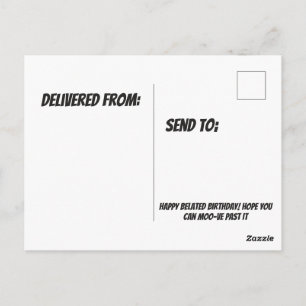 Soms Gebeurt Stapel Grappig Vertraagd Koe Briefkaart