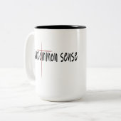 Soms gevoel van het kruis tweekleurige koffiemok (Voorkant links)