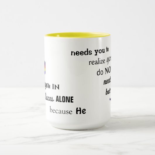 Soms God - 15 oz. Ringer combo mok (Midden)