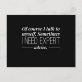 Soms heb ik deskundige adviseur Humor nodig Briefkaart (Voorkant)