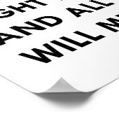 Soms heb je alleen een knuffel nodig poster (Hoek)