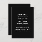 soms hebben we iemand nodig die er niet is bedankkaart (Voorkant / Achterkant)