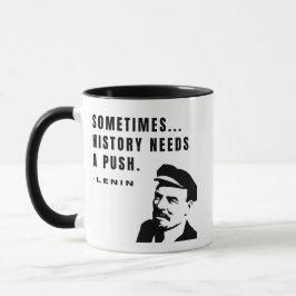 Soms...heeft de geschiedenis een duwtje nodig mok