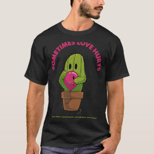Soms heeft Love Hurts Emo Heartbroken Sad Broken H T-shirt