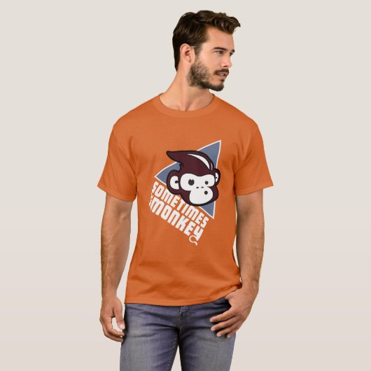 Soms het Monkey-gekleurde T-shirt (Voorkant volledig)