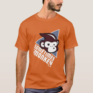 Soms het Monkey-gekleurde T-shirt