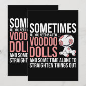 Soms is alles wat je nodig hebt een paar voodoo po kaart (Voorkant / Achterkant)