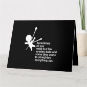 Soms is alles wat je nodig hebt Voodoo Dolls Funny Kaart (Voorkant)