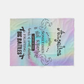 Soms is een echte superhelleur een witte meid fleece deken (Voorkant (Horizontaal))