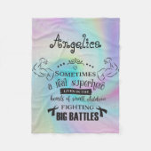 Soms is een echte superhelleur een witte meid fleece deken (Voorkant)