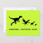 Soms is evolutie klote briefkaart (Voorkant / Achterkant)