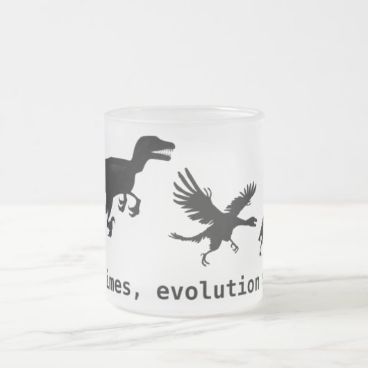 Soms is evolutie klote matglas koffiemok (Center)