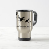 Soms is evolutie klote reisbeker (Voorkant rechts)