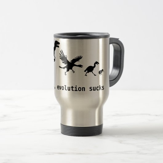 Soms is evolutie klote reisbeker (Voorkant rechts)