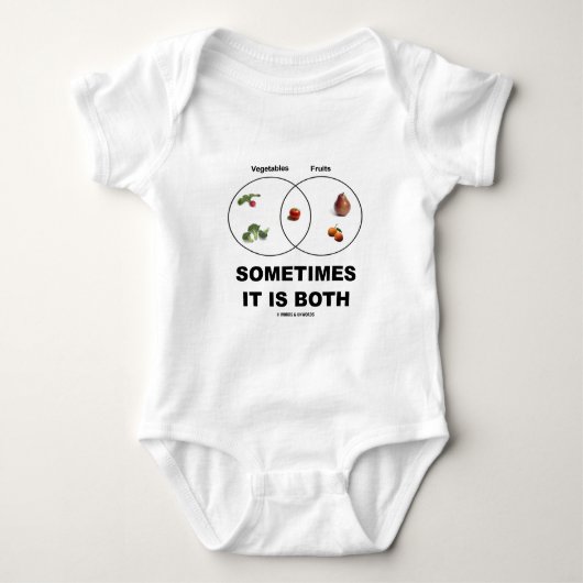 Soms is het beide (groente- en fruitfruitig) romper (Voorkant)