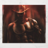 Soms is het de hel - Cowboy Likeurfles Etiket (Enkel label)