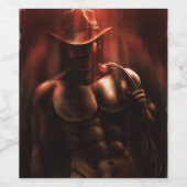 Soms is het de hel - Cowboy Wijn Etiket (Enkel label)