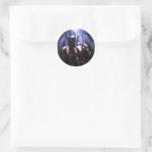 Soms is het de hemel - Cowboy Ronde Sticker (Tas)