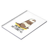 Soms is het leven geen fret allemaal grappige dier notitieboek (Linkerzijde)