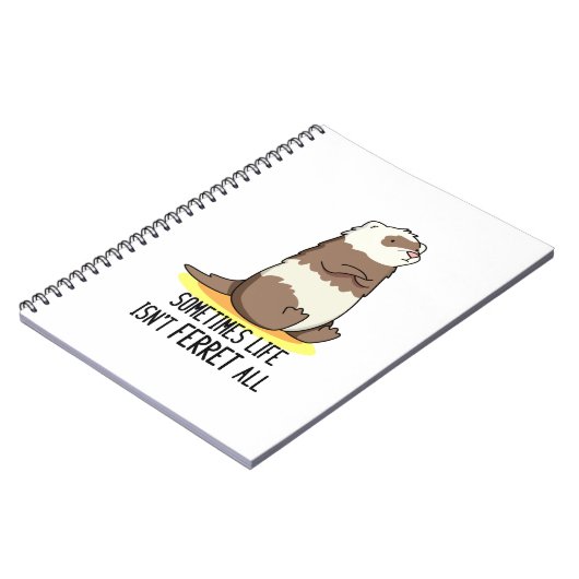 Soms is het leven geen fret allemaal grappige dier notitieboek (Linkerzijde)