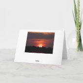 Soms is het leven hard, maan en zonsondergang kaart (Achterkant)