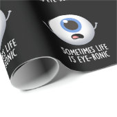 Soms is het leven oogbolvormig. cadeaupapier (Rol Hoek)