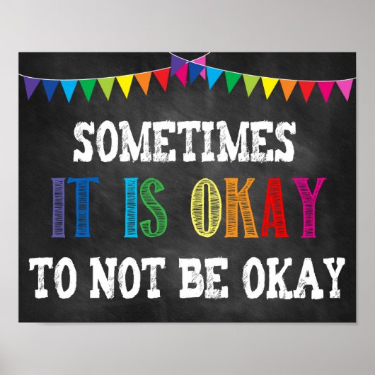 Soms is het oké om niet in orde te zijn poster (Voorkant)