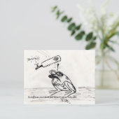 Soms is je eten het gewoon niet met je eens! briefkaart (Staand voorkant)