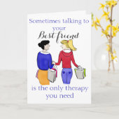 Soms is praten met je beste vriend… kaart (Gele Bloem)