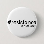 Soms is resistentie noodzakelijk ronde button 5,7 cm (Voorkant)