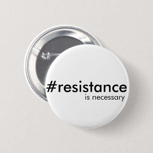 Soms is resistentie noodzakelijk ronde button 5,7 cm (Voorkant /achterkant)