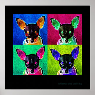 soms is ze een duivelhond poster