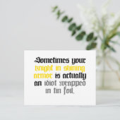 Soms je Knight in Shining Armor Briefkaart (Staand voorkant)