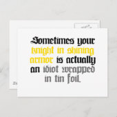 Soms je Knight in Shining Armor Briefkaart (Voorkant / Achterkant)