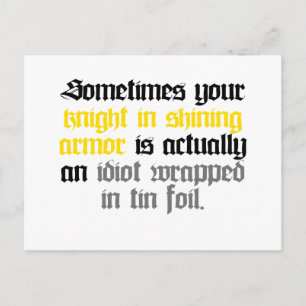 Soms je Knight in Shining Armor Briefkaart