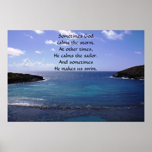 Soms kalmeert God het storm Poster (Voorkant)
